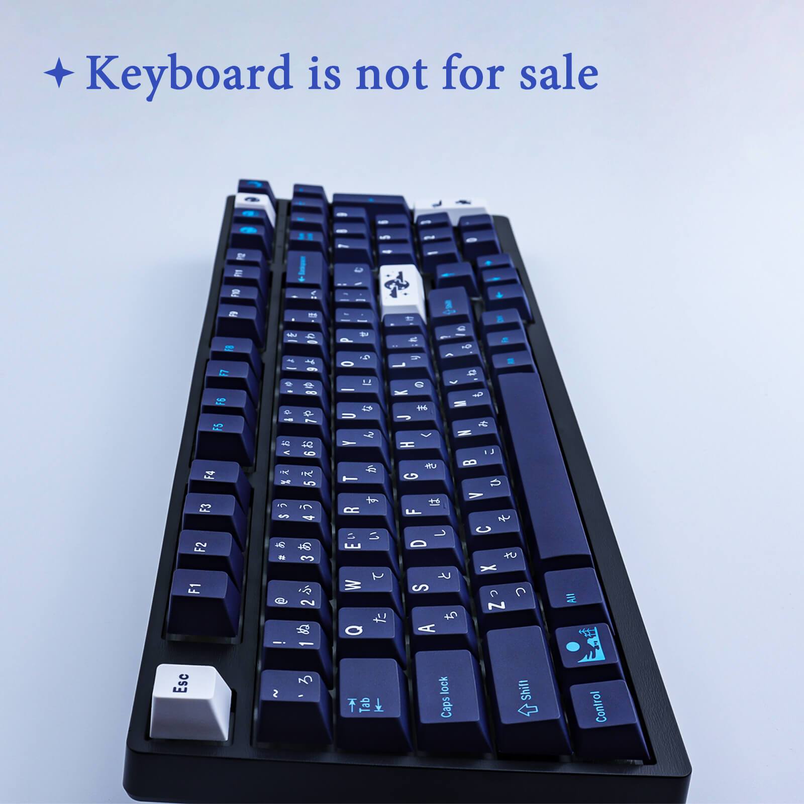 129 Keys PBT DYE-SUB Blue Hell keycaps